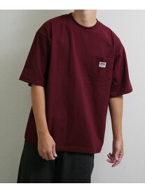 BEN DAVIS 【c-23580914】BEN DAVIS別注ピスネームポケTシャツ ジップファイブ/ニルウェイ トップス カットソー・Tシャツ ブラック グレー グリーン ネイビー ワインレッド ブラウン パープル イエロー オレンジ ホワイト【送料無料】