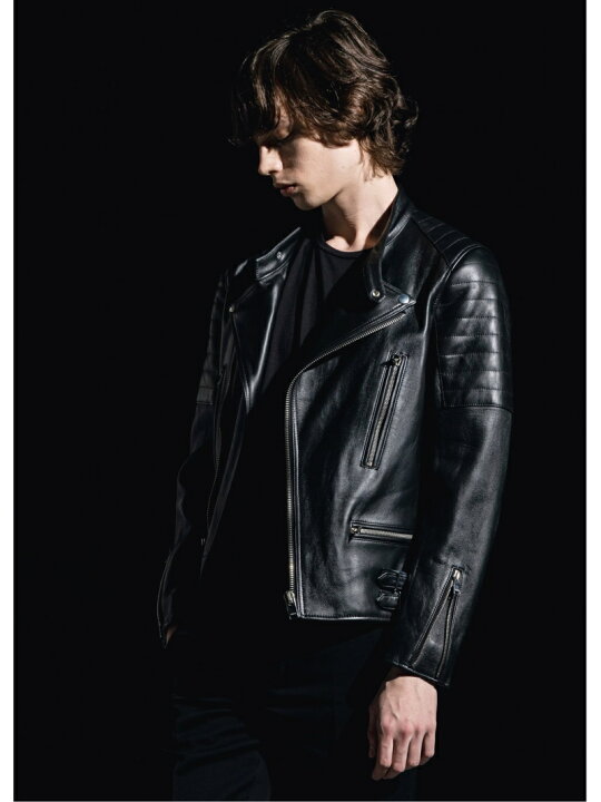 楽天市場】LITHIUM HOMME LAMB LEATHER BIKER JACKET リチウム