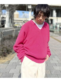 【SALE／55%OFF】URBAN RESEARCH カラーボリュームVネックニット アーバンリサーチ トップス ニット ピンク グリーン ブラック【RBA_E】【送料無料】