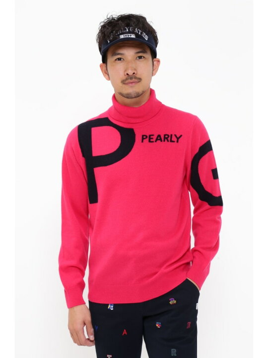 楽天市場】PEARLY GATES カシミヤ天竺 タートルネックニットプル 