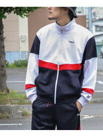 【SALE／50%OFF】FILA 切替トラックJK ジップファイブ ジャケット・アウター その他のジャケット・アウター グリーン ホワイト レッド グレー ブラック【RBA_E】