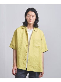 【SALE／70%OFF】UNITED ARROWS ツイル オープンカラー ショートスリーブシャツ ユナイテッドアローズ アウトレット トップス シャツ・ブラウス ホワイト ブラウン ネイビー イエロー グリーン ブルー【RBA_E】【送料無料】
