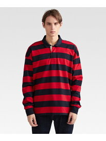 【SALE／50%OFF】TOMMY HILFIGER (M)TOMMY HILFIGER(トミーヒルフィガー) BLOCK STRIPED RUGBY トミーヒルフィガー トップス カットソー・Tシャツ【RBA_E】【送料無料】