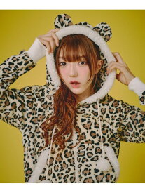 GALFY 【GALFY】ふわもこギャルSETUP ネバーマインドザエックスユー／チカシツプラス トップス パーカー・フーディー ブラック ピンク ベージュ【送料無料】