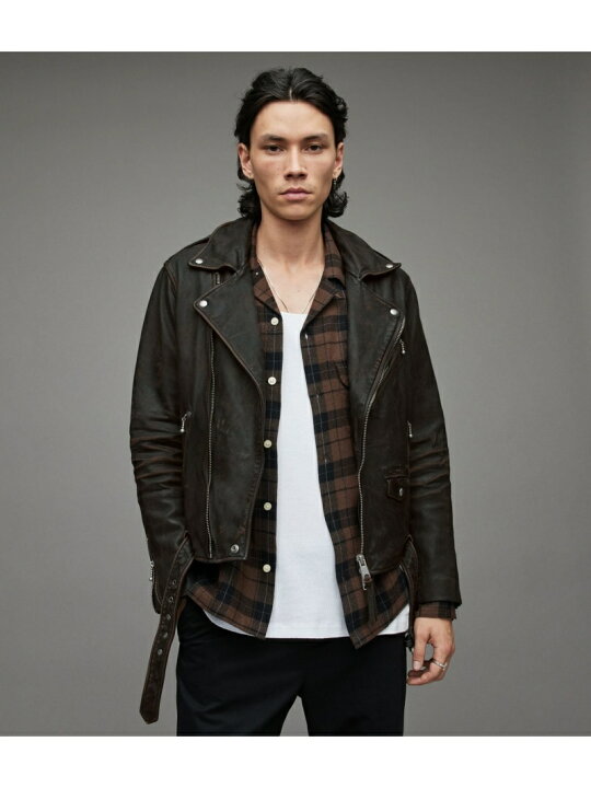 楽天市場】【SALE／60%OFF】ALLSAINTS (M)Torren Leather Biker Jacket 