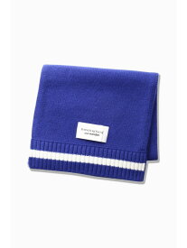 and wander MAISON KITSUNE * and wander knit stole アンドワンダー スポーツ・アウトドア用品 アウトドア・レジャー・キャンプ用品 ブルー ブラック レッド【送料無料】