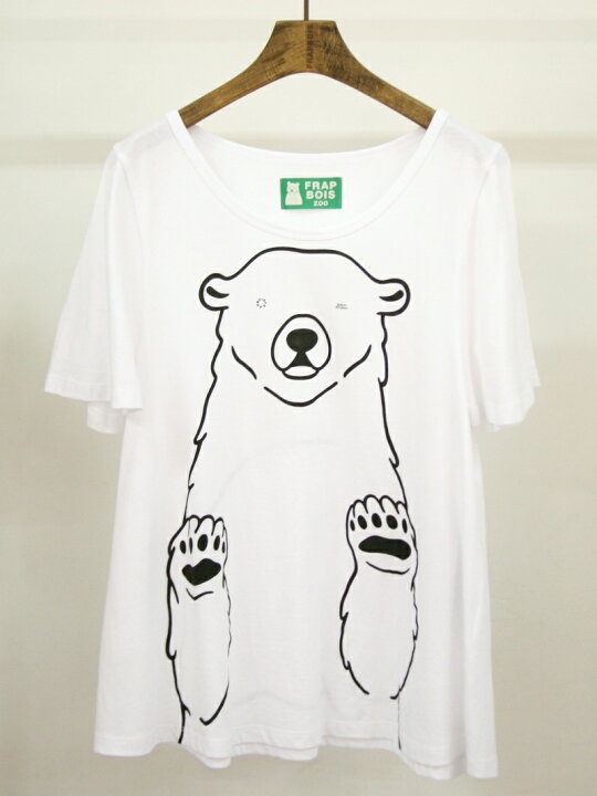 楽天市場 Frapbois Zoo ユキヒメチャンt Men S フラボア カットソー Tシャツ ホワイト 送料無料 Rakuten Fashion Men