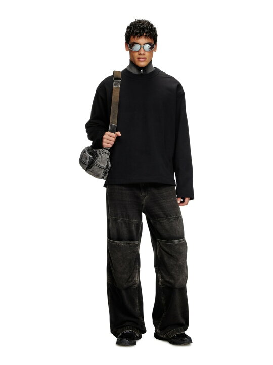 楽天市場】DIESEL メンズ プルオーバースウェット S-MACSIS-OD 