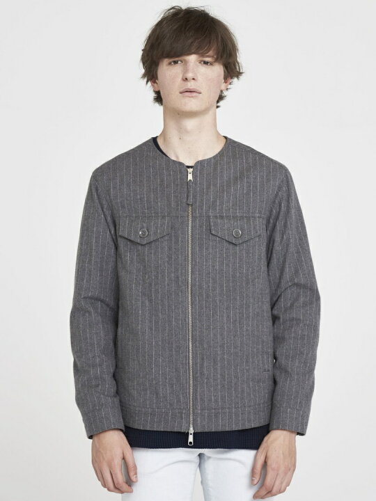 楽天市場】【SALE／95%OFF】VICTIM NO COLLAR JACKET ヴィクティム 