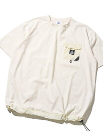 ADPOSION ADPOSION/(M)【GERRY】ドライタッチ ナイロンポケット付き ショートスリーブTシャツ テットオム トップス カットソー・Tシャツ ホワイト カーキ ネイビー ブラック【送料無料】