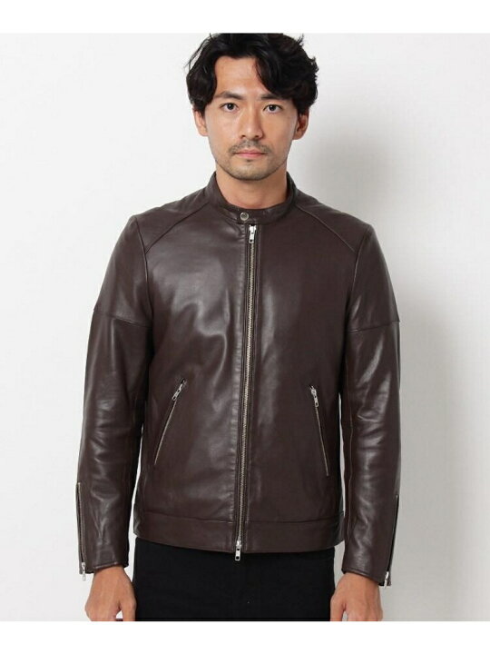 楽天市場】THE SHOP TK ラムレザーシングルライダースジャケット ザ 