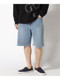 【SALE／50%OFF】GUESS (M)L-Tone Slim Wide Denim Shorts ゲス パンツ ジーンズ・デニムパンツ ブルー【RBA_E】【送料無料】