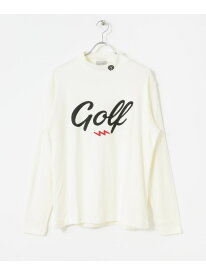 【SALE／30%OFF】Sonny Label ELECTRIC GOLF GOLF LOGO MOCK NECK LONG-SLEEVE サニーレーベル トップス カットソー・Tシャツ ブラック ホワイト【RBA_E】【送料無料】