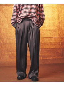 MAISON SPECIAL 【LIMITED EDITION】Dress-Over Two-Tuck Wide Pants メゾンスペシャル パンツ スラックス・ドレスパンツ グレー ブラック イエロー カーキ ベージュ【送料無料】