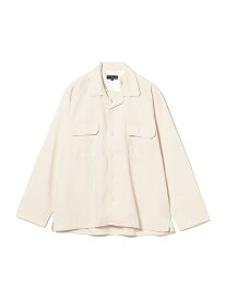 BEAMS PLUS 【別注】MOJITO / Abshinthe Shirt Ripple Corduroy ビームス メン トップス シャツ・ブラウス ブラウン ホワイト【送料無料】