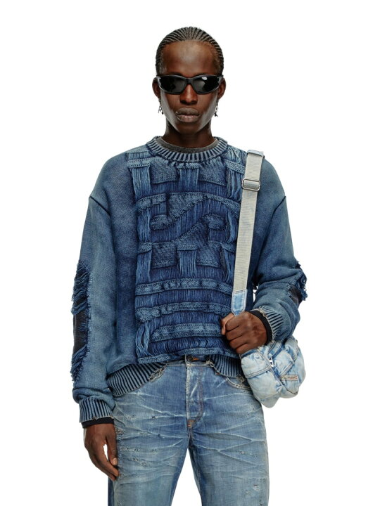 楽天市場】【SALE／40%OFF】DIESEL メンズ ニット ロゴ ディーゼル  