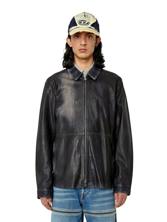 楽天市場】【SALE／40%OFF】DIESEL メンズ レザー ジャケット