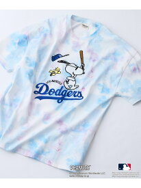 PEANUTS PEANUTS/(M)MLB PEANUTS Tシャツ ジーンズメイト トップス カットソー・Tシャツ グレー パープル ブルー ホワイト【送料無料】