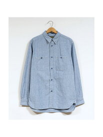 Nigel Cabourn 【公式】ナイジェル・ケーボン / MAN / USネイビーシャツ - ハンクダイ ナイジェル・ケーボン トップス シャツ・ブラウス ブラック ブルー【送料無料】