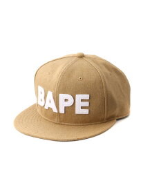 A BATHING APE BAPE PATCH SNAP BACK CAP ア ベイシング エイプ 帽子 キャップ ベージュ ブラック グリーン【送料無料】