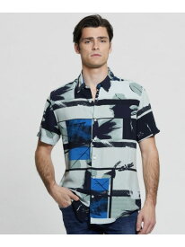 GUESS (M)SS Eco Rayon Palm Collage ゲス トップス シャツ・ブラウス【送料無料】