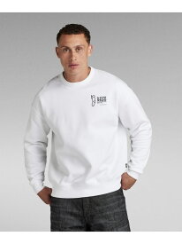【SALE／30%OFF】G-Star RAW 【公式ショップ】5620 SWEATER/バックプリントクルーネックスウェット ジースターロゥ トップス スウェット・トレーナー ホワイト【RBA_E】【送料無料】