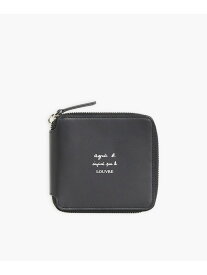 agnes b. FEMME agnes b. x Le Louvre フォトプリント レザー ウォレット "Port de mer au soleil couchant" アニエスベー 財布・ポーチ・ケース 財布【送料無料】