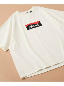 NANGA ECO HYBRID BOX LOGO LOOSE FIT TEE フリークスストア トップス カットソー・Tシャツ ブラック グレー ホワイト ネイビー【送料無料】