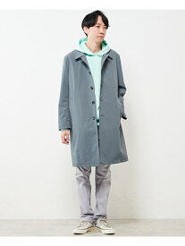 【SALE／50%OFF】MEN'S MELROSE リサイクルナイロン360°ストレッチバルカラーコート メンズメルローズ ジャケット・アウター ステンカラーコート ブルー ブラウン ネイビー【RBA_E】【送料無料】