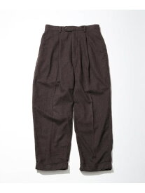 CAHLUMN Wool Flannel Pant フリークスストア パンツ スラックス・ドレスパンツ ブラウン ネイビー【送料無料】