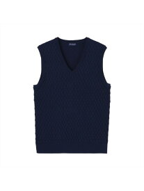 【SALE／30%OFF】BRICK HOUSE by Tokyo Shirts Vネックニットベスト バスケット柄 メンズ BM05J100DM50V00-20 トーキョーシャツ トップス ベスト・ジレ ネイビー【RBA_E】