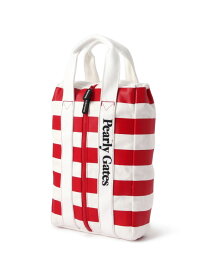 PEARLY GATES ボーダー柄シューズケース (UNISEX) パーリーゲイツ スポーツ・アウトドア用品 ゴルフグッズ ホワイト レッド【送料無料】