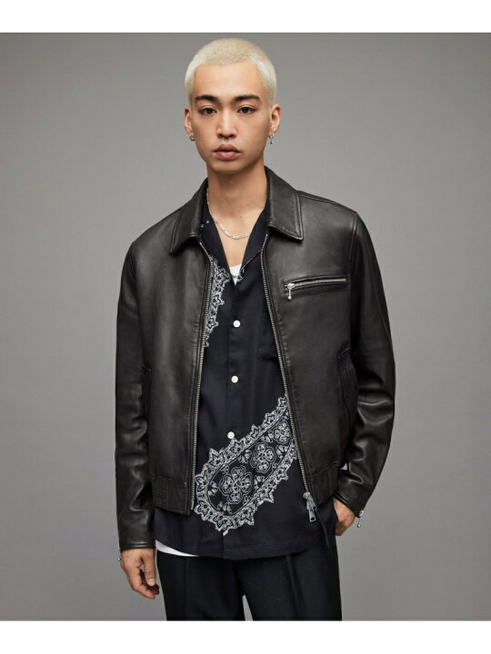 楽天市場】【SALE／60%OFF】ALLSAINTS (M)Gino Leather Jacket オール 