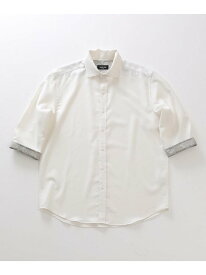 MEN'S BIGI オクシィジュエルストレッチ7分シャツ メンズ ビギ トップス シャツ・ブラウス ホワイト ネイビー ピンク ブルー【送料無料】