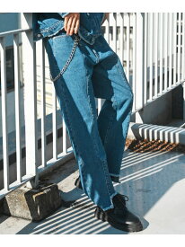 JACKROSE (M)JACKROSE/JE-FRINGE DENIM PANTS ジャックローズ パンツ ジーンズ・デニムパンツ ブルー ブラック【送料無料】