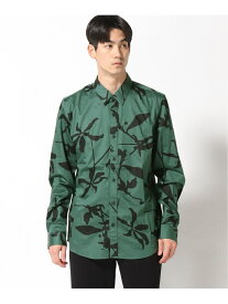 【SALE／50%OFF】GUESS (M)Luxe Orchid Batik Shirt ゲス トップス シャツ・ブラウス グリーン【RBA_E】【送料無料】