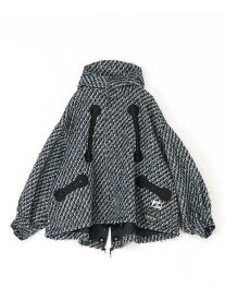 MEGMIURA WARDROBE MEGMIURA WARDROBE/(U)Wool Mods Coat メグミウラ ジャケット・アウター モッズコート ブラック【送料無料】