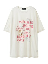 Candy Stripper CND CLUB BIG TEE キャンディストリッパー トップス カットソー・Tシャツ ホワイト ブラック ピンク イエロー【送料無料】