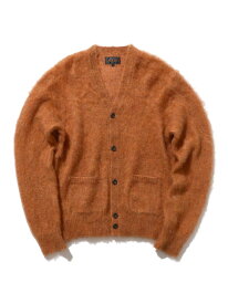 【SALE／40%OFF】BEAMS PLUS ストレッチ モヘヤ カーディガン ビームス メン トップス カーディガン オレンジ ブラウン グリーン ネイビー ベージュ ブラック【RBA_E】【送料無料】