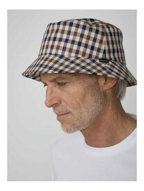 Aquascutum MEN Club Check HAT アクアスキュータム 帽子 その他の帽子 ネイビー【送料無料】