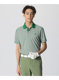 【SALE／40%OFF】Paul Stuart 【吸水速乾】マイクロボーダーポロシャツ(GOLF) ポール・スチュアート トップス ポロシャツ グリーン ブラック パープル ブルー【RBA_E】【送料無料】