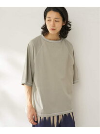 B.C STOCK raglan Tシャツ ベーセーストック トップス カットソー・Tシャツ グリーン グレー【送料無料】