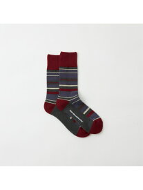 White Mountaineering (M)MULTI STRIPE SOCKS ホワイトマウンテニアリング 靴下・レッグウェア 靴下 グレー ネイビー