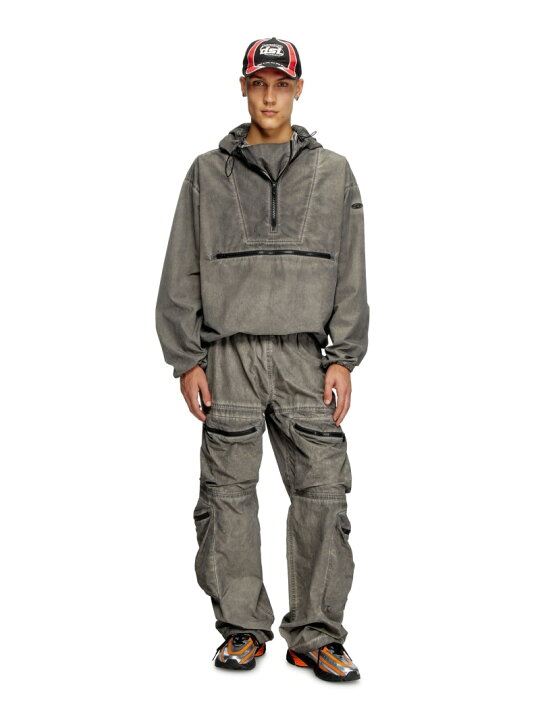 楽天市場】DIESEL メンズ ハーフジップ ジャケット J-NOODE-A 