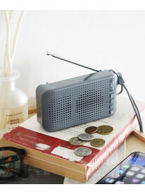 LAKOLE ＜太陽光充電ができる＞LEDライト付きFMラジオ&ワイヤレススピーカー ラコレ スマホグッズ・オーディオ機器 オーディオ・スピーカー ブラック