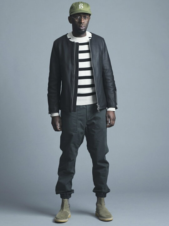 楽天市場】【SALE／40%OFF】BAL *COLLARLESS LEATHER JACKET バル 