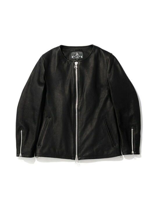 楽天市場】【SALE／40%OFF】BAL *COLLARLESS LEATHER JACKET バル  
