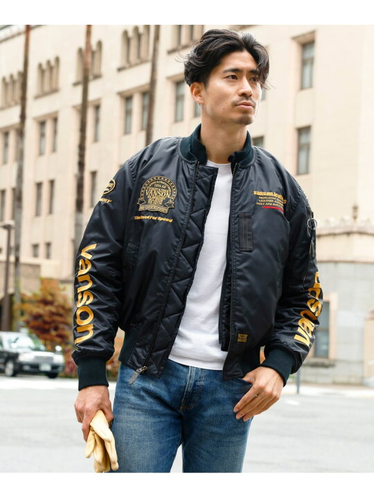 楽天市場】【SALE／20%OFF】Vanson Leathers MA-1 JACKET バンソン 