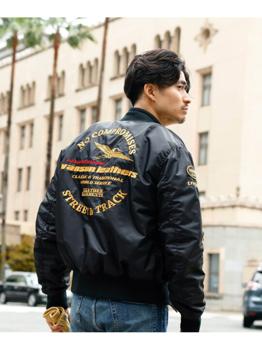 楽天市場】【SALE／20%OFF】Vanson Leathers MA-1 JACKET バンソン 