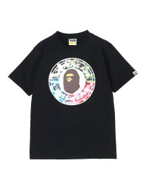A BATHING APE ABC CAMO CRAZY BUSY WORKS TEE ア ベイシング エイプ トップス カットソー・Tシャツ ブラック ホワイト【送料無料】